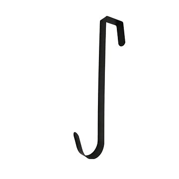 Deurhanger krans metaal zwart 30 cm