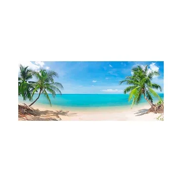Tuinposter Strand palmen 110 x 45 cm