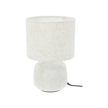 Home & Styling Tafellamp keramiek wit 21.5 x 14 cm