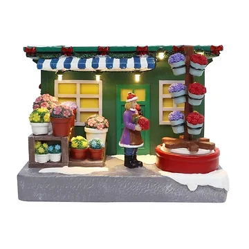 Santaville Flower Kiosk LED verlichting en animatie