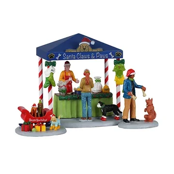 Lemax Santa Clauws & Paws set van 3