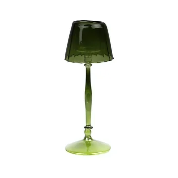 Glazen lamp groen 9 x 23 cm