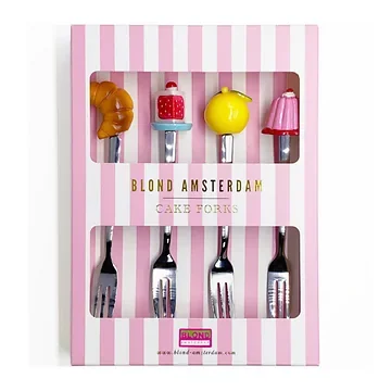 Blond Amsterdam Cakevork Even Bijkletsen 4 stuks