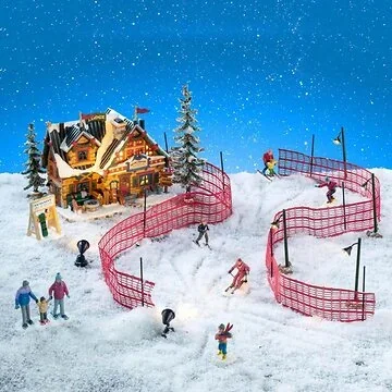 Lemax Apres-ski lodge set met adapter