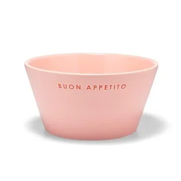 Vondels Ceramic bowl buon appetito pink 7 cm