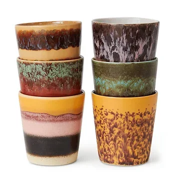 Hkliving Koffiekopje 70's Ceramics Valley 6 stuks 0.23 L
