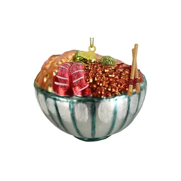 Kersthanger Japanse Zeevruchten Glas Mix 8.9 cm