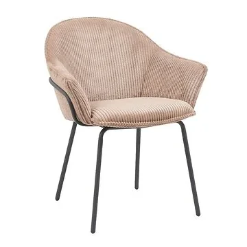 24Seven Seven Eetkamerstoel Ciro Mocha Beige 66 x 64 x 83 cm