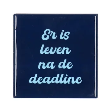 Tegel Er Is Leven Blauw 10 x 10 cm