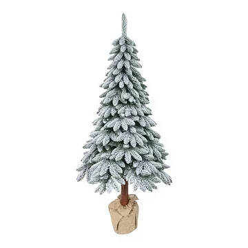 Everlands kunstkerstboom Tora fir op stam sneeuw 120 x 240 cm