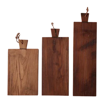 HKliving Broodplank Set Teak 3 stuks