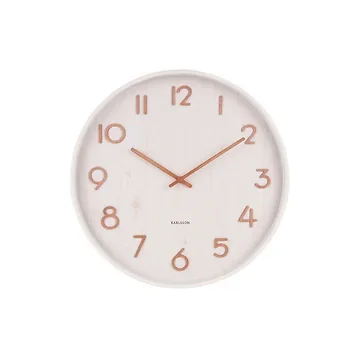 Karlsson Wandklok Pure Lindehout Wit Large 60 x 5.4 cm