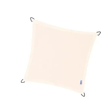 Platinum Sun&Shade Dreamsail Schaduwdoek Crème Vierkant 400 x 400 cm