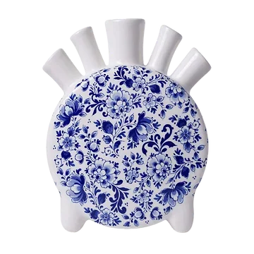 Heinen Delfts Blauw Tulpenvaas Delfts Blauw Rond