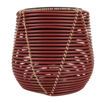 Mica Decorations Pot Cancun Rond Rood 40 x 45 cm