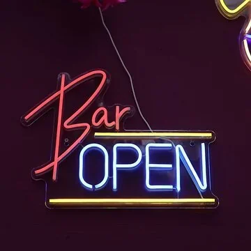 Lumineo LED Neon Wandlamp Bar Open 40 x 30 x 1.6 cm