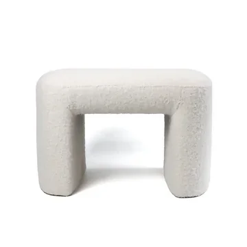 24Seven Seven Voetenbank Lima Creme 60 x 41 x 41 cm