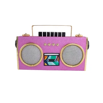 Radio groot roze 48 cm