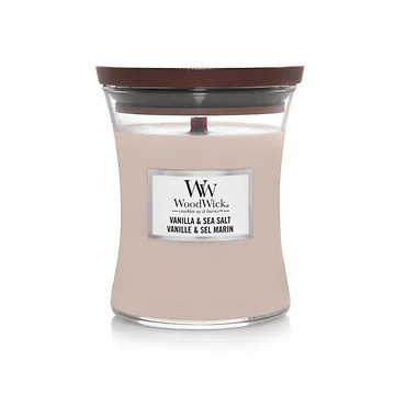 WoodWick Vanilla & Sea Salt Medium Candle