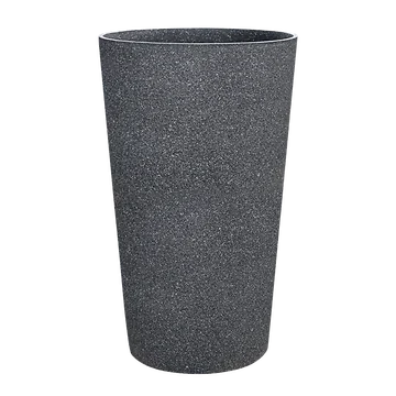 De Bosrand Pot Kunststof Hoog Mediterranean Black 45.5 x 76 cm