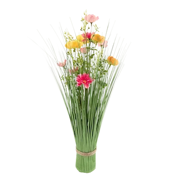 De Bosrand Kunstbloemen Staand Boeket Kleurrijk 60 cm