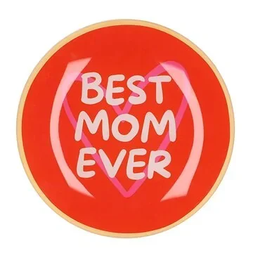 Daan Kromhout Design Bord Rond Best Mom Ever 18 x 2 cm
