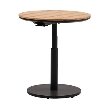 Royal Seasons Bijzettafel Verstelbaar Bahia Zwart 60 x 45/66 cm