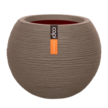 Capi Europe Bloempot Nature Rib Warm Taupe 40 x 32 cm