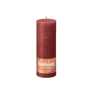 Bolsius Rustiek stompkaars Delicate Red 190/68