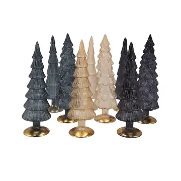 Twinkle Black Glass Tree Ass 9x25cm