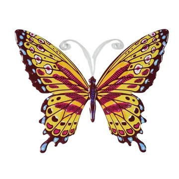 Muurdeco vlinder multi 35.5 x 28.5 cm