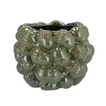Milou bloempot eikels majestic groen 25 x 18 cm