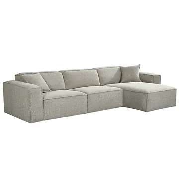 24Seven Hoekbank Amora Rechts Beige 311 x 103/166 x 72,5 cm