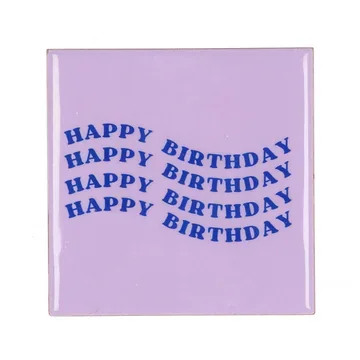 Tegel Birthday Paars 10 x 10 cm