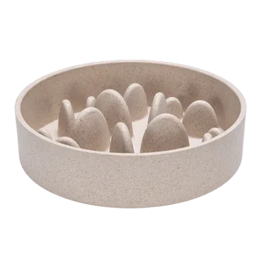 Designed by Lotte Hondenvoerbak Anti Schrok Pom Beige 800 ml 17 x 17 x 4.5 cm