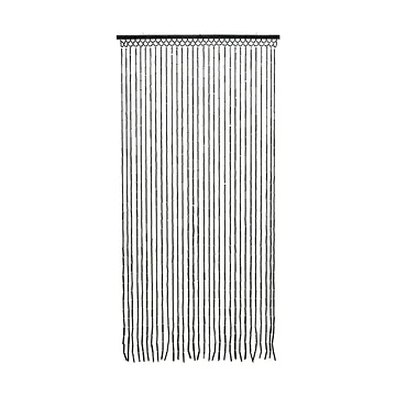 Deurgordijn bamboe zwart 180 x 90 cm