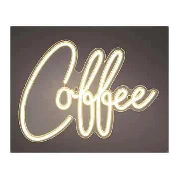 Lumineo LED Neon Wandlamp Coffee 40 x 30 x 1.6 cm