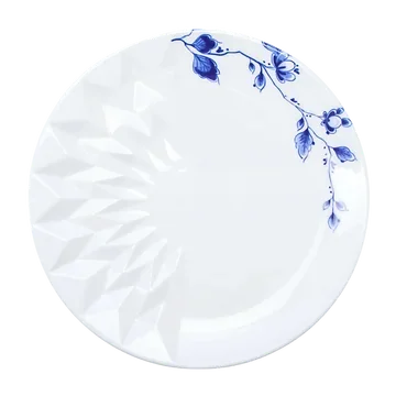Heinen Delfts Blauw Vouw Gebaksschoteltje
