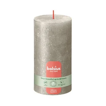Bolsius Shimmer Stompkaars Champagne 6.8 x 13 cm