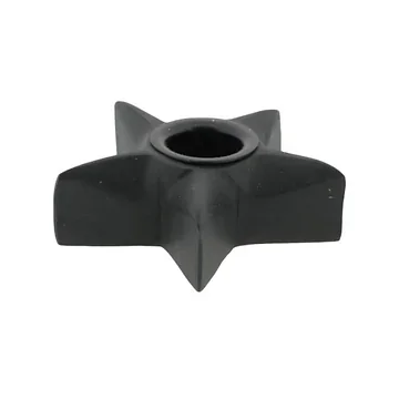 Home Society Kaarsenhouder Ster S Zwart 9.5 cm