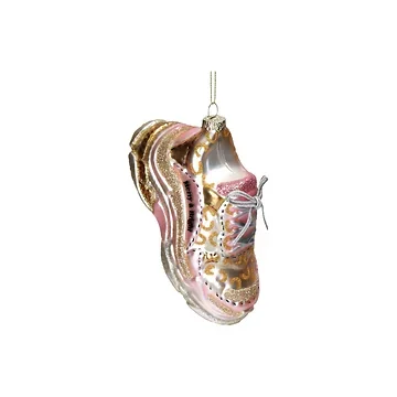 Kersthanger Sportschoen Glas Goud 14 cm