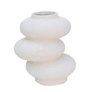 HS Potterie Vaas Deco Ivoor 17 x 17 x 21 cm