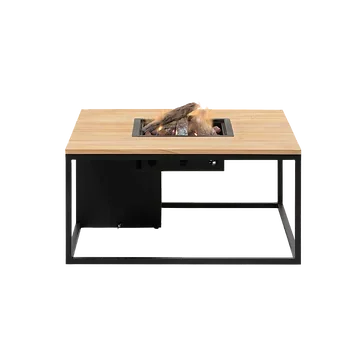 Cosiloft 100 black frame - teak top