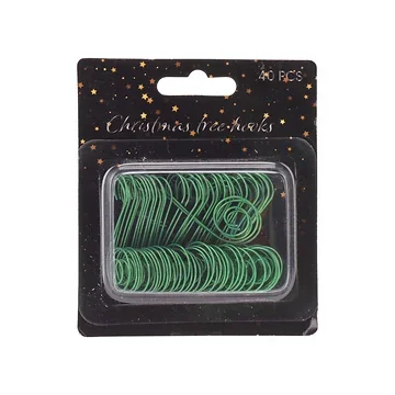 Kerstboomhaakjes groen 40 stuks
