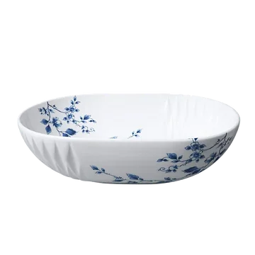 Heinen Delfts Blauw Schaal Blauw Vouw