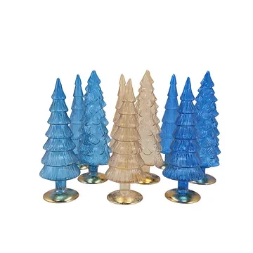 Twinkle Blue Glass Tree Ass 9x30cm