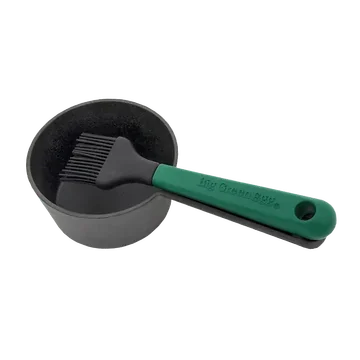 Big Green Egg Sauspan Gietijzer met Kwast