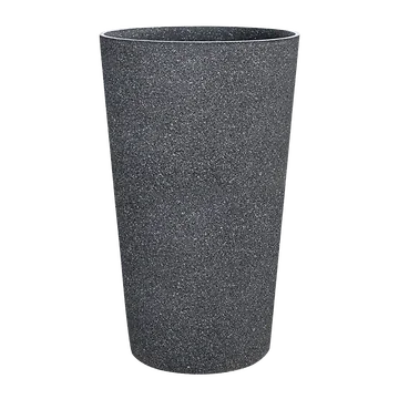 De Bosrand Pot Kunststof Hoog Mediterranean Black 36.5 x 62 cm