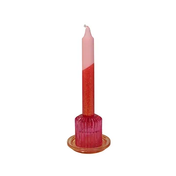 Dinerkaars happy candle design 27 | 2 x 20 cm