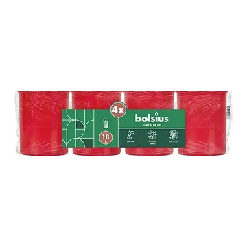 Bolsius Herdenkingslicht 4xnr 40 Rood 6.5 x 20.7 cm